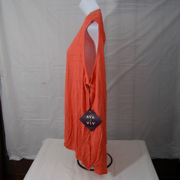 Ava & Viv Orange Top NWT - Picture 3 of 6